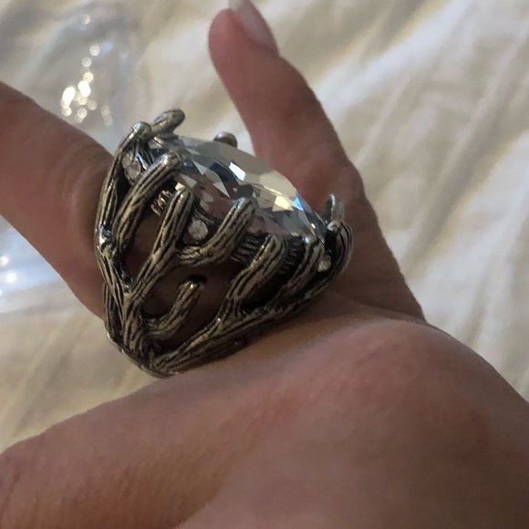 Custom ring with steel silver. Size 8 but it’s loose on me - Picture 5 of 11